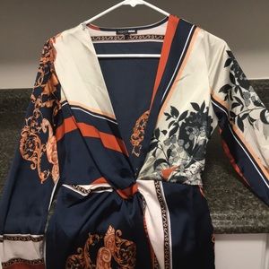 Fashion nova “whole lotta class satin dress”